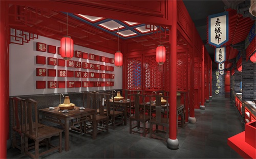 火锅店设计中式风格应该遵循哪些原则?-贝帝设计